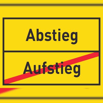HB-Druck Abstieg Aufstieg Schild Ortsschild A3 (297x420mm)