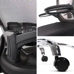 hjh OFFICE Counterstuhl VENDO WORK Stoff / Netzstoff mit Armlehnen