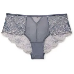 Tchibo - Panty mit Stickerei - Damen - Gr. S - blau