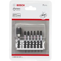 Bosch PRO Impact Set mit Quick Change-Bithalter und Pick and Click-Einsätzen PH2; PZ2; T15; T20; T25; T30; QC BH 55 mm 8-tlg. - 2608522327