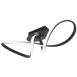 Deckenlampe Deckenleuchte Designlampe dimmbar LED Wohnzimmerlampe schwarz L 61cm
