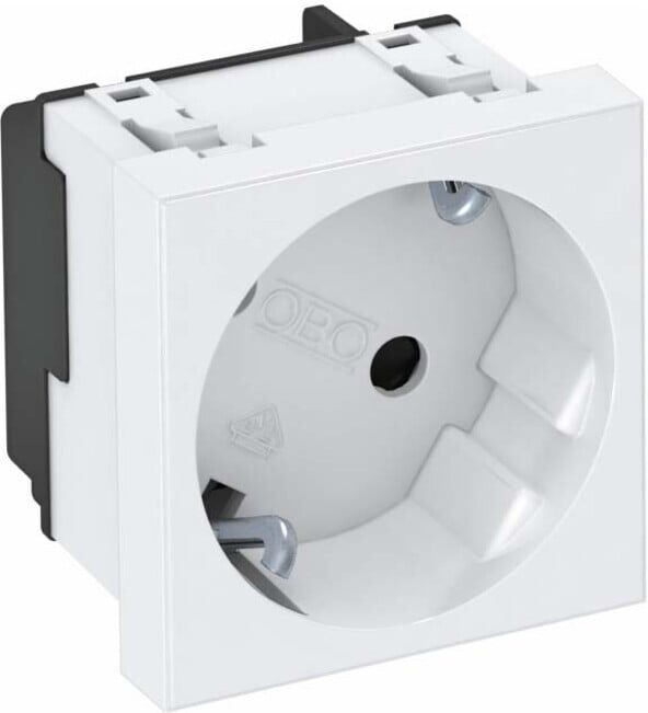 OBO Bettermann Prise 33 degrés, 1 prise avec terre STD-D3S RW1 (6120073)