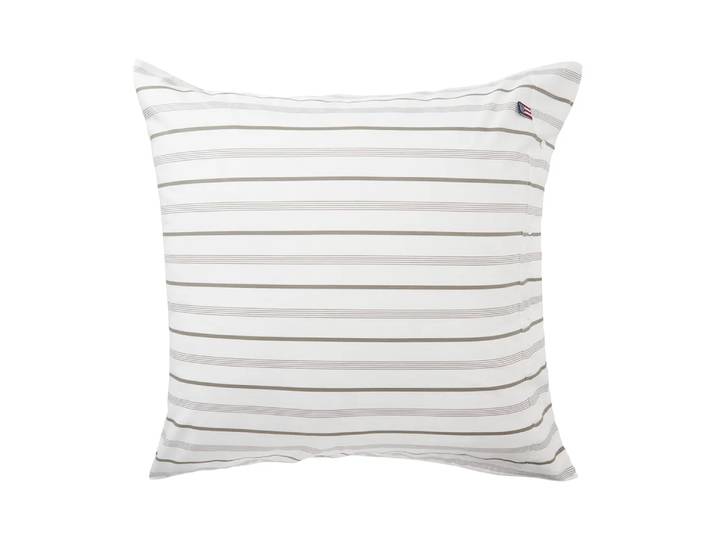 Lexington Taie d oreiller Striped Cotton Poplin 65x65 cm White'