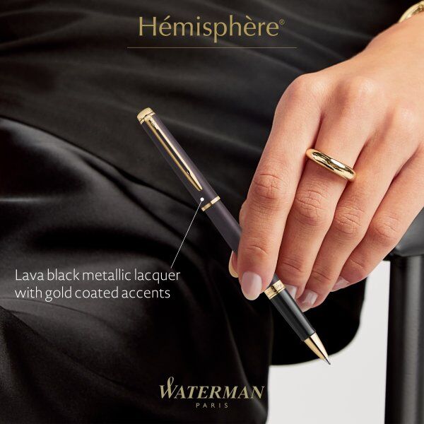 Waterman Hémisphère Lava Black Rollerpen   F