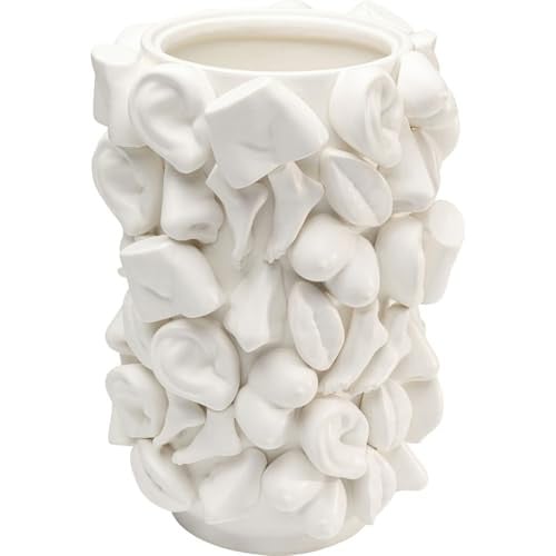 Kare Design Body Parts Vaas Wit, B/D/H: 25 x 25 x 36 cm