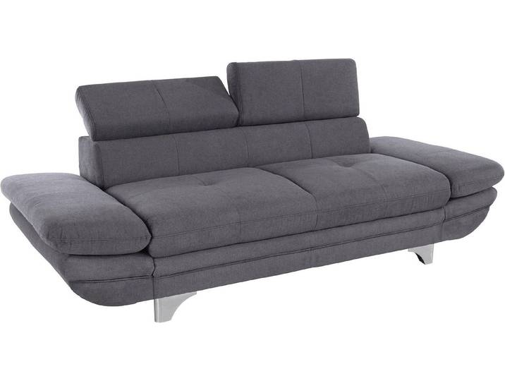 COTTA Polstergarnitur Enterprise, (Set), Set bestehend aus: 2-Sitzer mit Kopfteilverstellung & Hocker