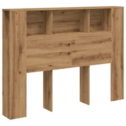 vidaXL Kopfteilschrank Artisan-Eiche 140x18,5x102,5 cm Holzwerkstoff