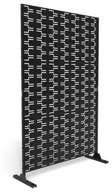 Uixe "Free Standing Metal Privacy Screen Panel Decorative Outdoor Privacy Screen - 72""H x 47""W"