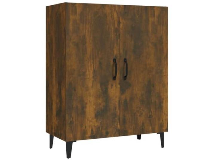 Kaorsrow Sideboard Räuchereiche 70x34x90 cm Kommode Holzwerkstoff Vielseitiger Beistellschrank fürs Wohnzimmer mit 2 Türen und 2 Schubladen für geordneten Stauraum.