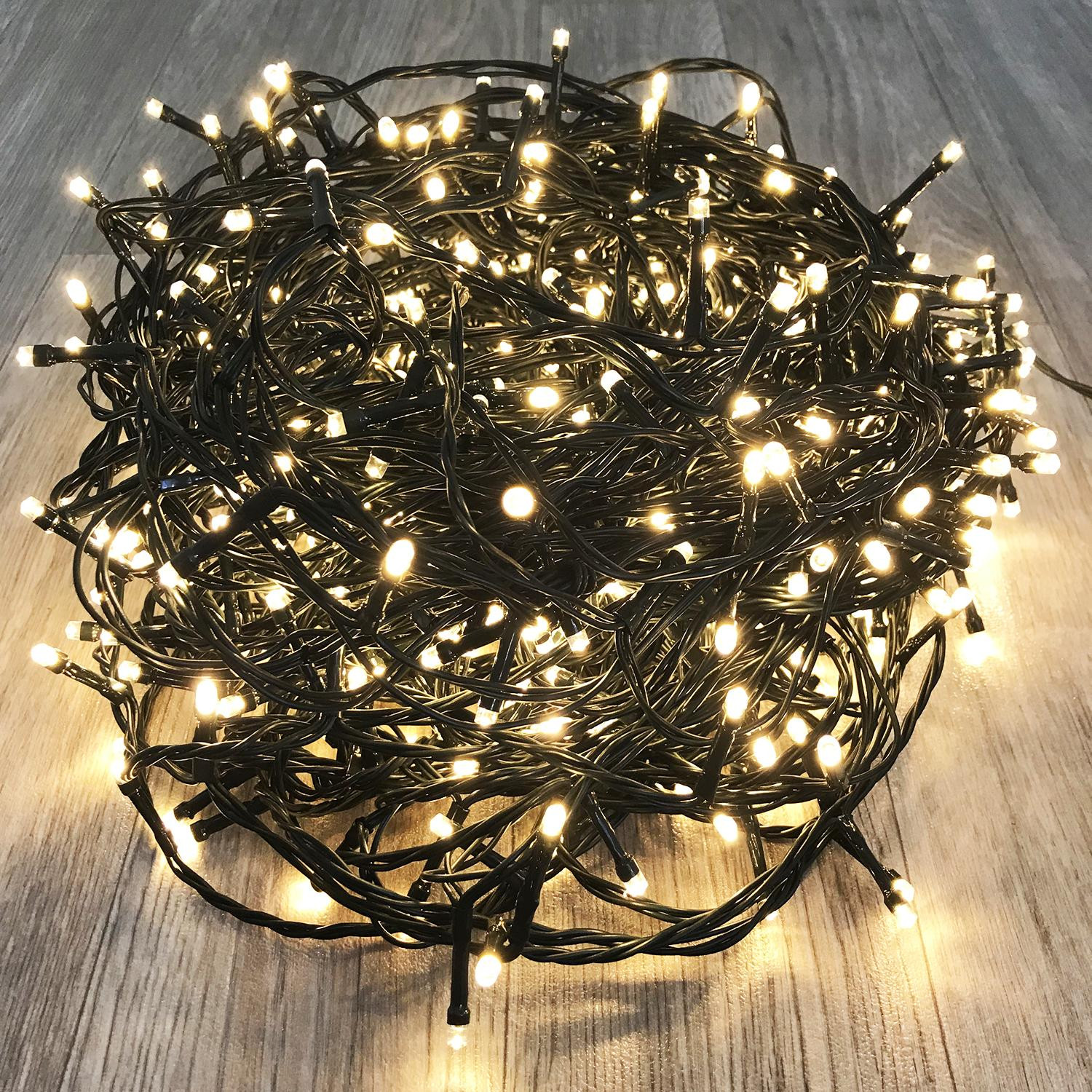 Mojawo LED-lichtketting met 500 warmwitte lampjes voor kerst