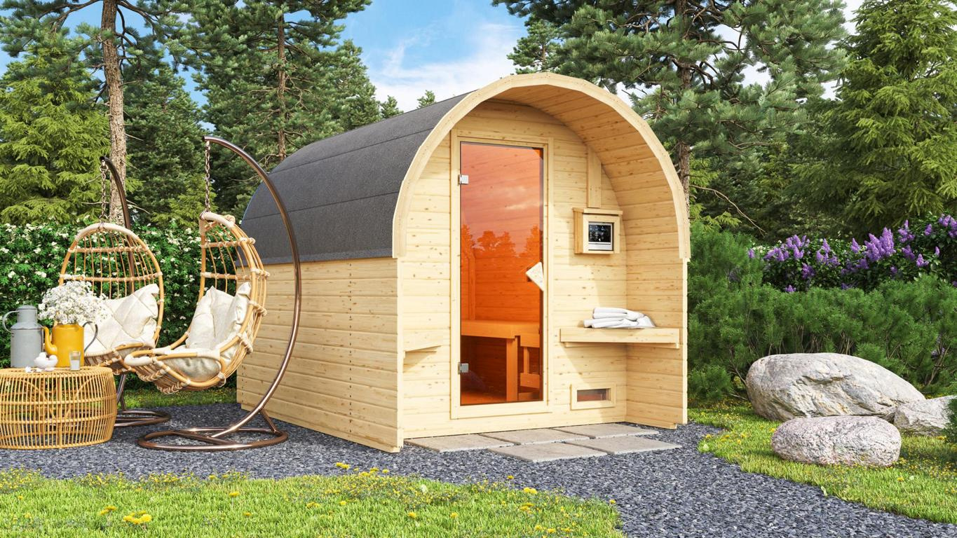 KARIBUHOLZT Fasshaus 2 9kW ext. Strg. bronz.GGT 16913611