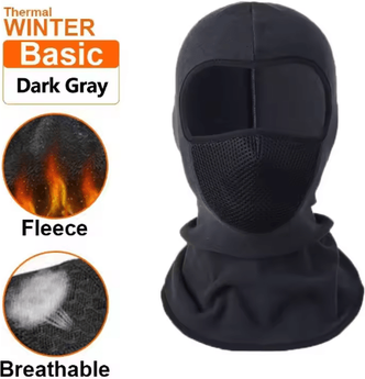 Inspire Picks Thermal Winter Balaclava Warm Full Face Mask For Cycling & Outdoor Sports dark Gray