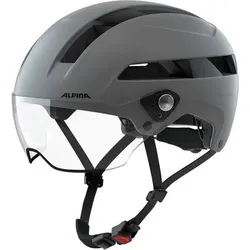 ALPINA Herren Helm SOHO VISOR, Größe 51 in Grau Grau