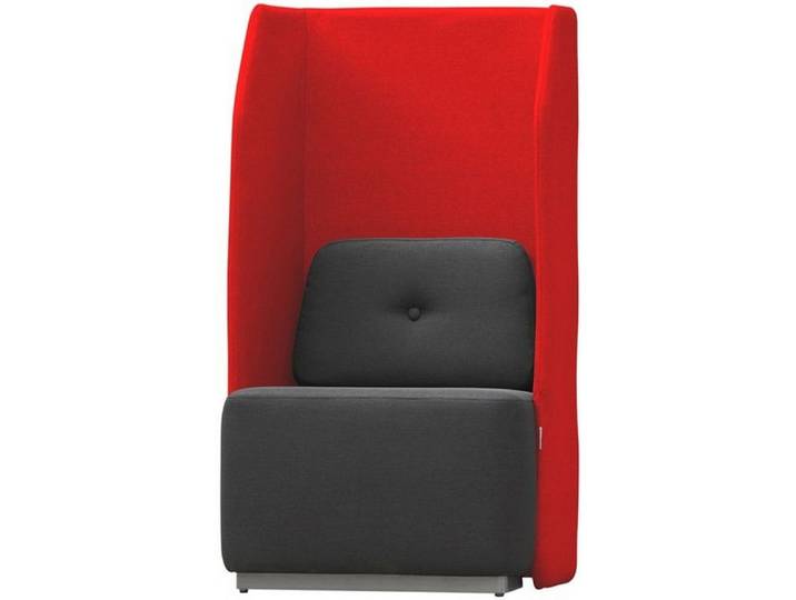 rocada Stuhl Sitzsofa Soft Einzelsitz rot/grau