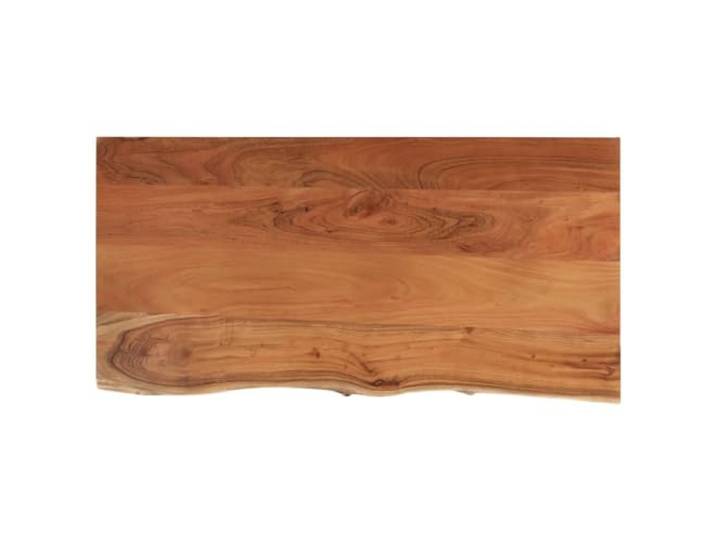 GFDWPUY Waschtischplatte 120x60x2,5 cm Massivholz Akazie Naturkante, Robust, Vielseitig Als Regal Oder Schrankplatte, Einfache Reinigung