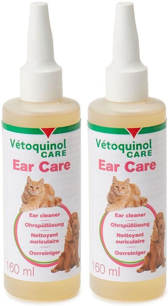 Vétoquinol EAR Care Ohrspüllösung m.Calendula f.Hunde/Katzen 2x 2x160 ml Lösung