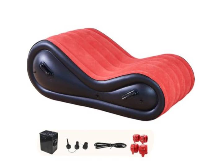 YWQJL Sex Aufblasbare Sofa Erotische Möbel Sex Stuhl Für Frau Folter,B-Sofa Liebesmöbel Position Aufblasbares Inflatable Chair Sessel Aufblasen Sex-couch Paare Klappbar Sexstuhl Damen Fickstuhl,B-Sofa