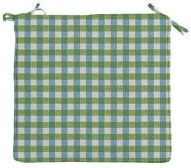Replacement Chair Cushion - 20x19 - Box Edge, Gale Gingham Cornflower - Ballard Designs