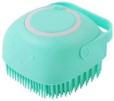 PetsAreLife Dog Shampoo Dispenser Brush Green