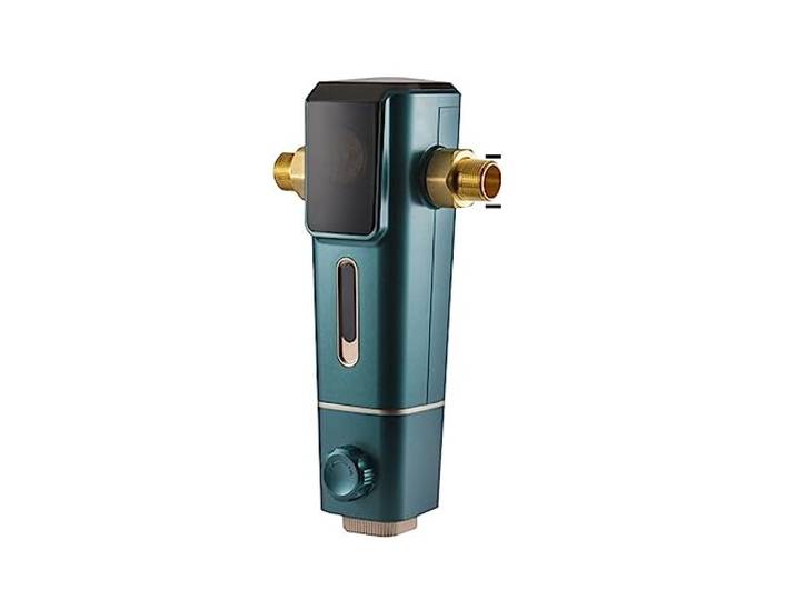 Untertisch Wasserfilter, Vorfilter-Reiniger, Spin-Down-Sedimentwasserfilter for das ganze Haus, zentrales Vorfiltersystem, Rückspül-Edelstahlgewebe(QZ02DN20)