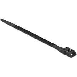 DELOCK Kabelbinder mit Doppelkopf L 250 x B 9 mm schwarz
