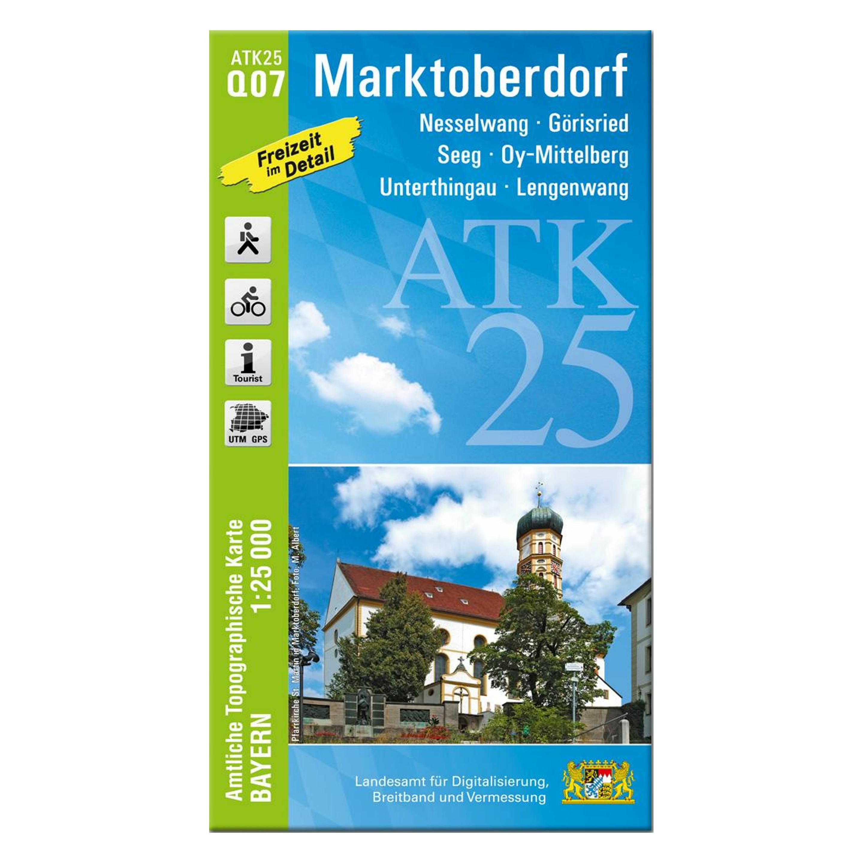 LDBV Bayern Amtliche Topographische Karte Bayern Marktoberdorf (40657727)