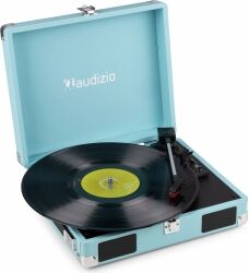 RP111BL Record Player Briefcase Blue TILBUD NU