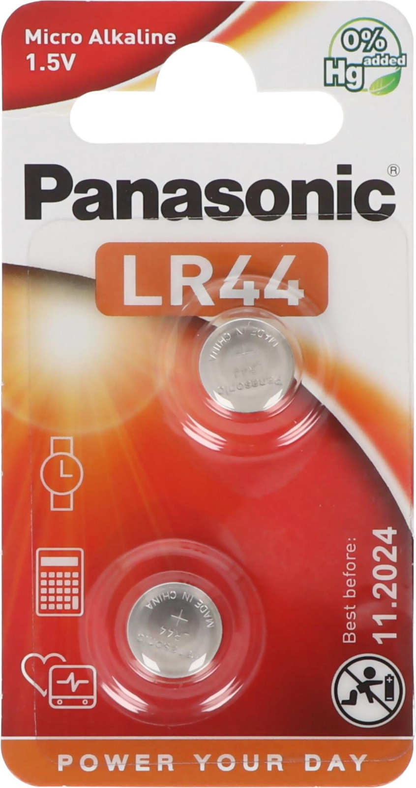 Panasonic LR44 alkaline batterij 6V 120 mAh