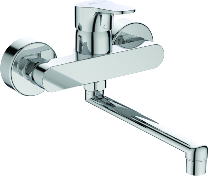 Ideal Standard Wand-Küchenarmatur BD488AA chrom, Ausladung 200mm, Aufputz