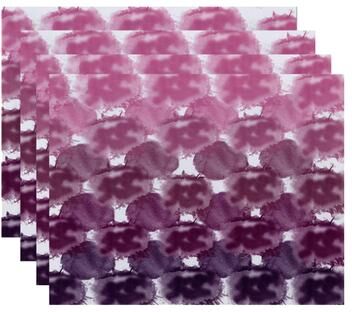 E by Design Beach Clouds Geometric Print Place Mat (Set of 4)