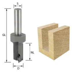 ENT Nutfräser HW mit Wendemesser und Bohrschneide 20 mm