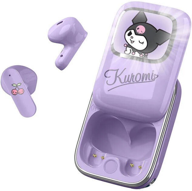 OTL Kuromi True Wireless In-Ear Høretelefoner - inkl. Skub-Op Opladningsetui - Lilla