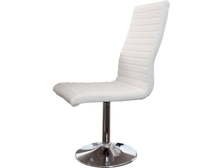 Stuhl Clay weiss Textilleder
