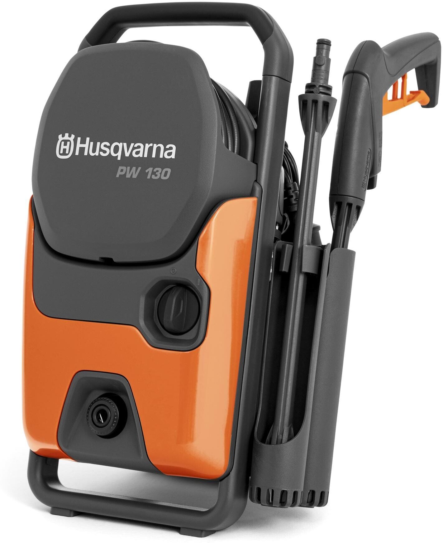Hochdruckreiniger HUSQVARNA "PW 130", orange (orange, schwarz), Hochdruckreiniger, Hochdruckreiniger, Kompakter, nutzerfreundlicher Hochdruckreiniger für einfache Reinigung orange, schwarz Einheitsgröße