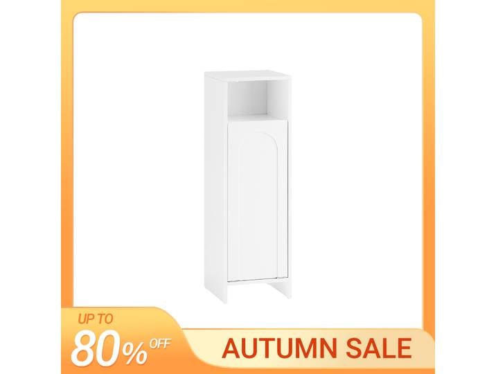SoBuy BZR161-W armoire à linge avec sac à linge pliable collecteur de linge panier à linge coffre à linge armoire de salle de bain armoire de salle de bain