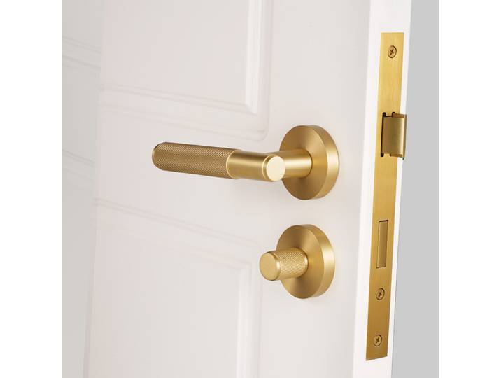 Dooroom serrure en laiton serrure de porte serrure de salle de bain confidentialité avec marque d'identification porte de salle de bain poignée factice quincaillerie serrures de porte