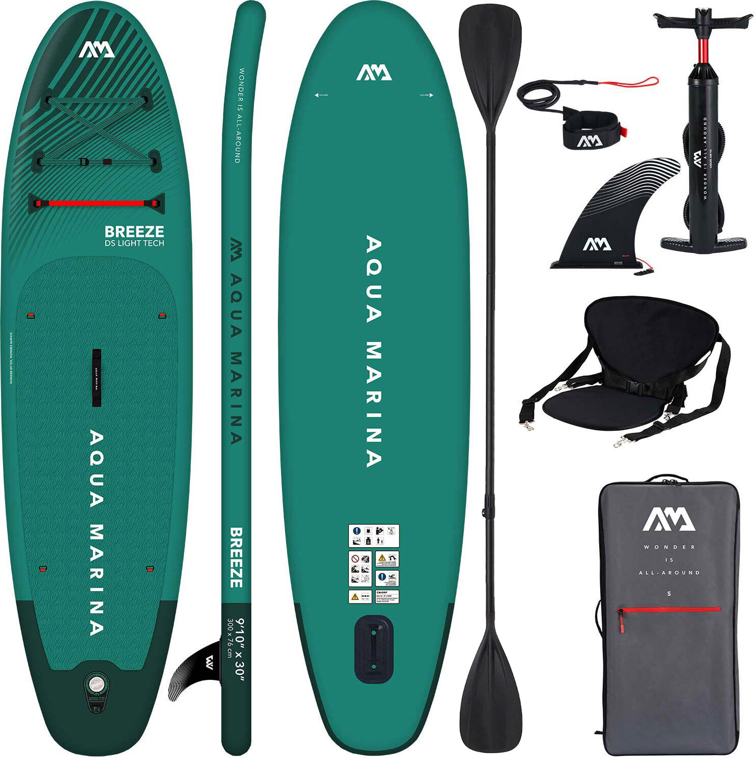 Aqua Marina Breeze 9'10" SUP Brett BT-23BRP COMBO