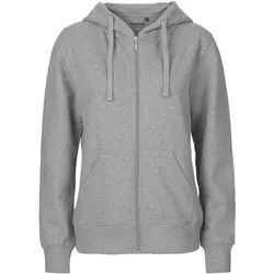 Neutral Damen Bio Kapuzen Sweatjacke O83301 sport grey XXL