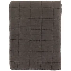Chic Antique Aix Vintage Quilt Bettdecke, 240 x 240 cm mokka