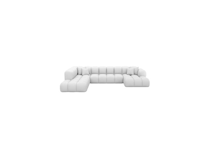 7-Sitzer Design Echtleder Panorama-Sofa „Varello Lounge XXL“ Echtleder White BLOOMINGLOFT Collection