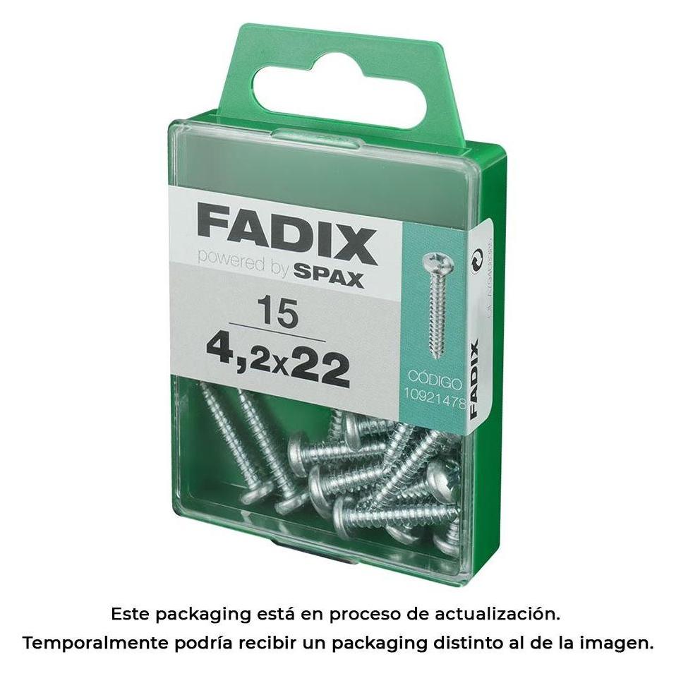 Fadix Box m 15 Stück cr Zinkblechgewindeschraube 4,2x22mm (15 Stk., 22 mm) (49425052)