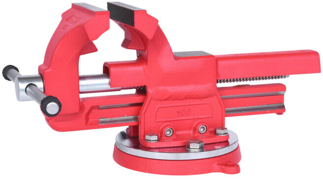 KS Tools Étau à mors parallèles avec plateau tournant, 90 mm (914.0025)
