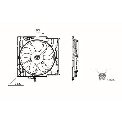 MAHLE Lüfter, Motorkühlung CFF 655 000S für BMW