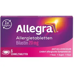 Allegra Schmelztabletten - bei Heuschnupfen & Allergien 6 St