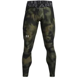 Under Armour, Herren, Tights, HeatGear Printed Funktionstights Herren (S), Grün