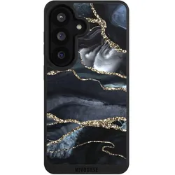 Nivocase Handyhülle für Samsung Galaxy S26 Hülle NIVOpure Case Schwarz Glitzer Look Marmor Trends (Samsung Galaxy S26), Smartphone Hülle, Schwarz
