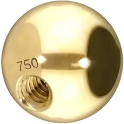 14/18 Karat Gold Schraubkugel