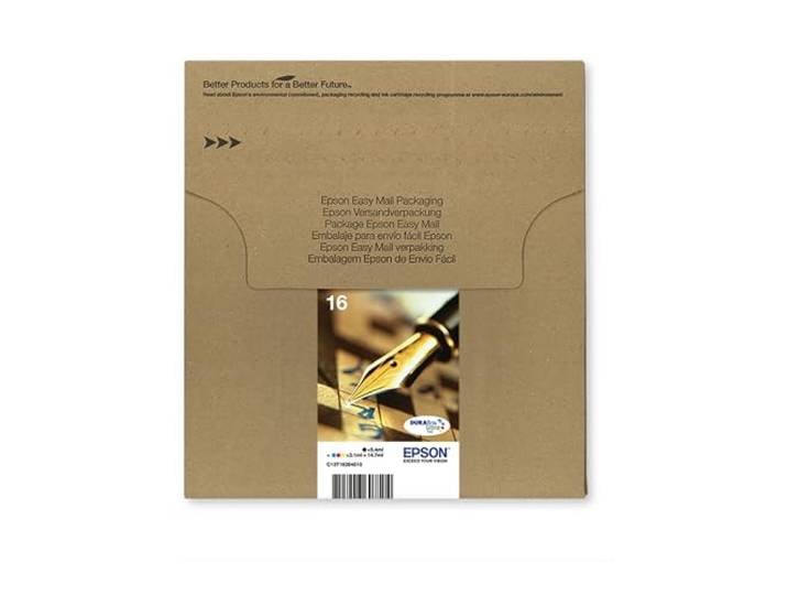 Epson 16 Pen & Crossword High Yield Genuine Multipack\, 4-Colours Ink Cartridges\, DURABrite Ultra Ink