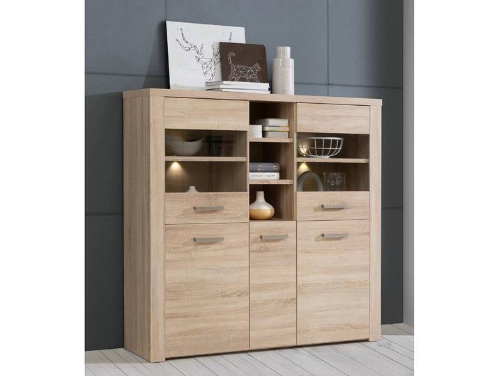 Highboard II 146 x 137 x 41cm Braun
