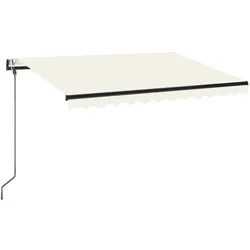 vidaXL Automatische Markise mit LED & Windsensor 350x250 cm Creme